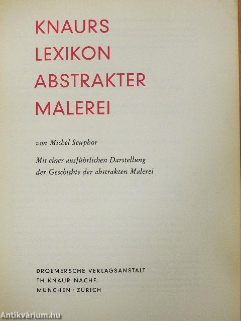Knaurs Lexikon Abstrakter Malerei