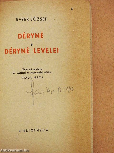 Déryné/Déryné levelei