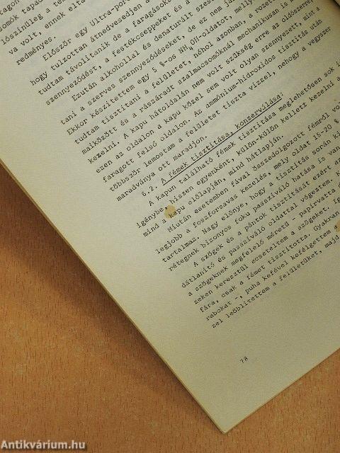 A zalaszentmihályfai román kori templom 17. századi kapujának restaurálása és konzerválása