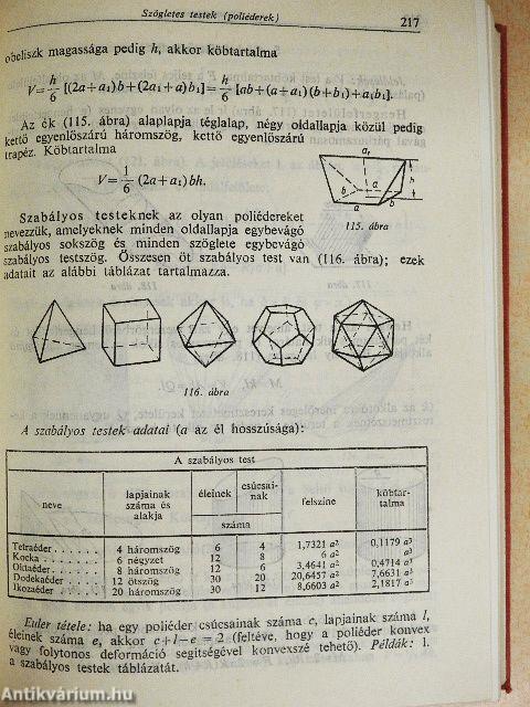 Matematikai zsebkönyv