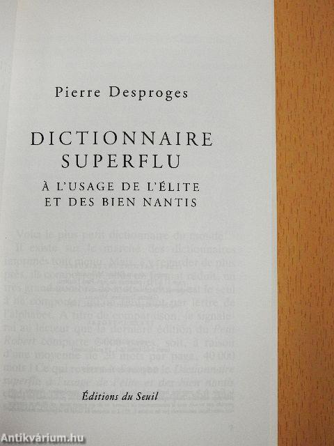 Dictionnaire Superflu