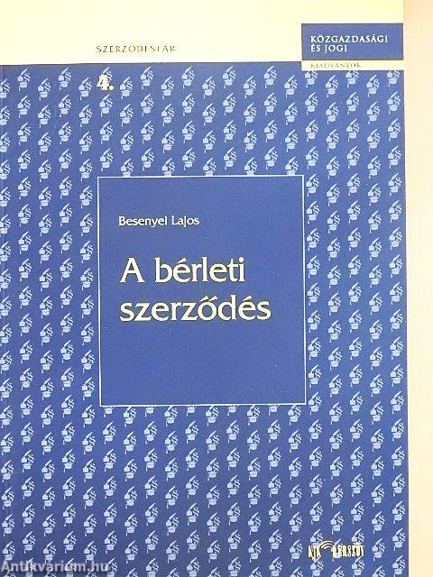 A bérleti szerződés