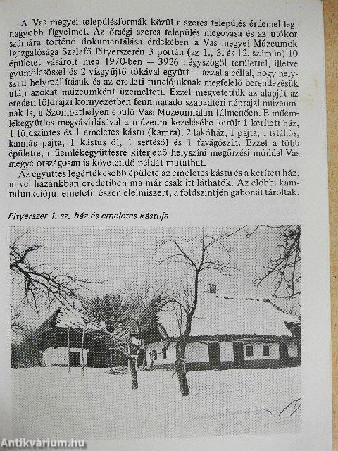 Szalafő-Pityerszer - Népi műemlékegyüttes