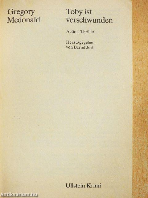 Toby ist Verschwunden