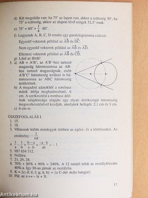 Középiskolába készülök 2. - Megoldások
