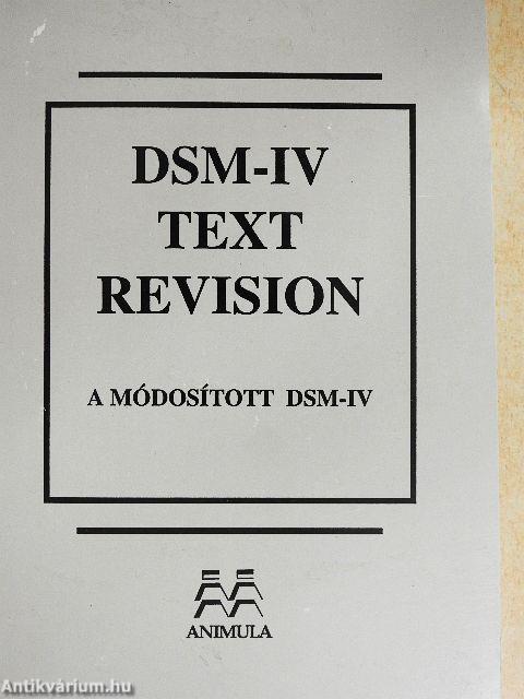DSM-IV text revision
