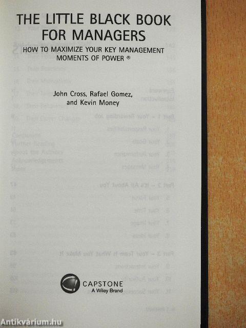 The Little Black Book for Managers