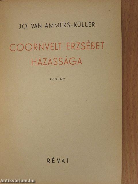 Coornvelt Erzsébet házassága