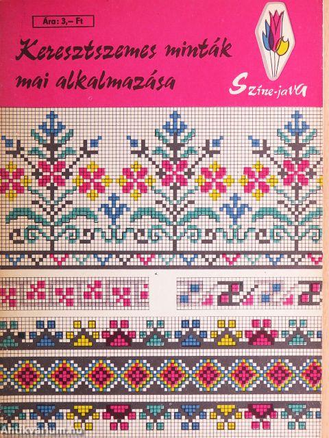 Keresztszemes minták mai alkalmazása