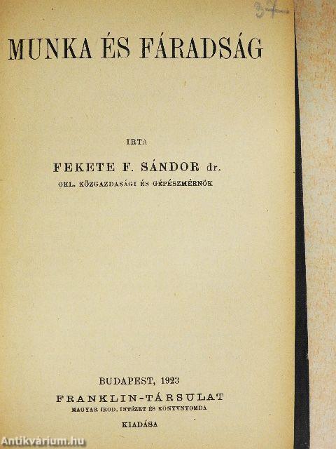 Munka és fáradság