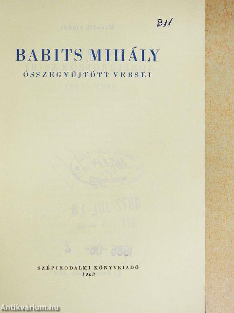 Babits Mihály összegyűjtött versei