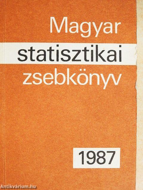 Magyar statisztikai zsebkönyv 1987.