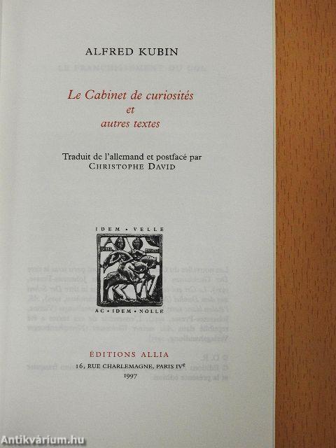 Le Cabinet de Curiosités