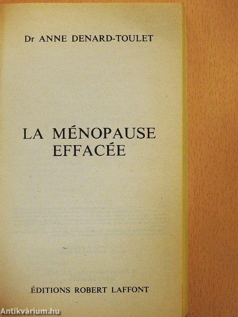La Ménopause Effacée