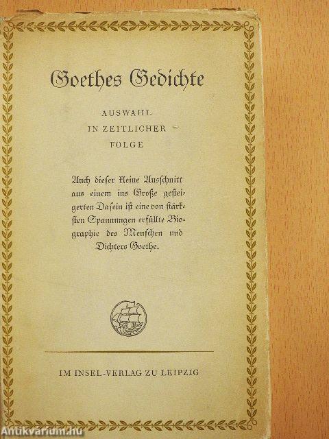 Goethes Gedichte