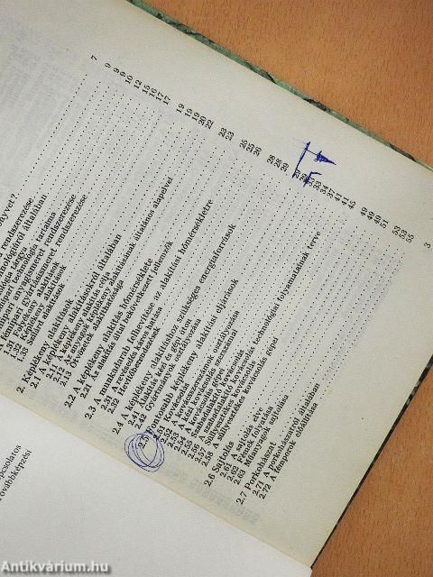 Fémipari anyag- és gyártásismeret II.