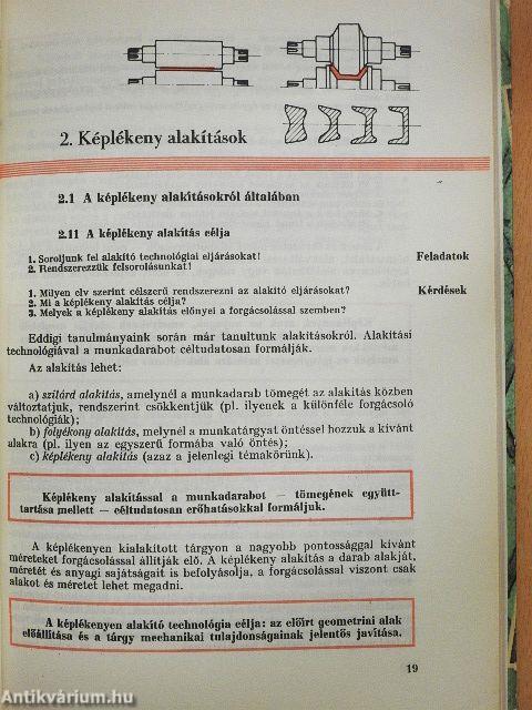 Fémipari anyag- és gyártásismeret II.