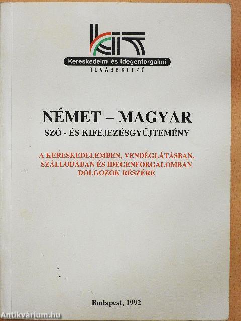 Német-magyar szó- és kifejezésgyűjtemény