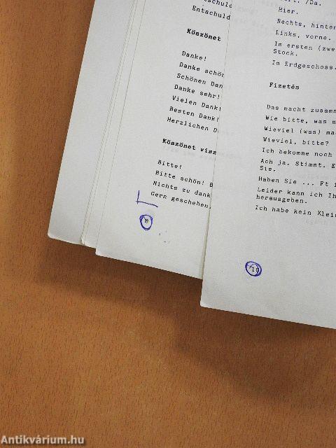 Német-magyar szó- és kifejezésgyűjtemény