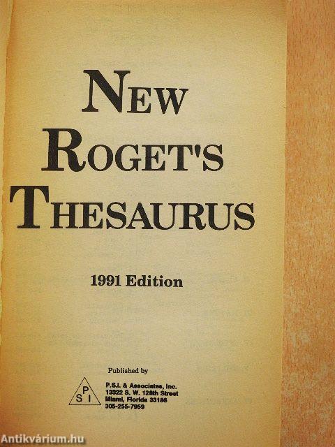 New Roget's Thesaurus
