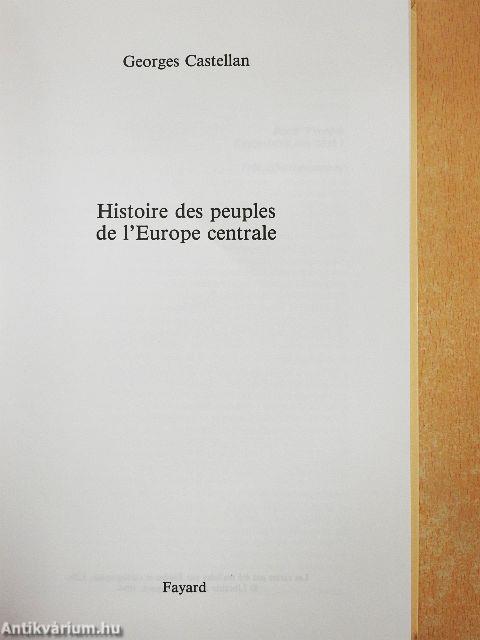 Histoire des peuples de l'Europe centrale