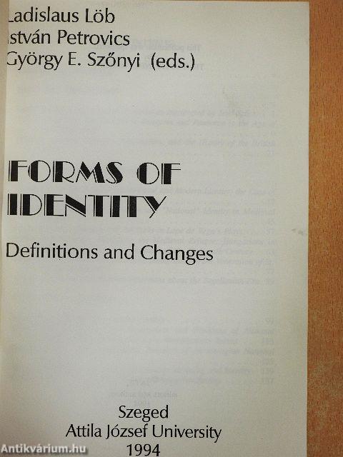 Forms of identity