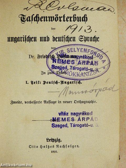 Magyar-német és német-magyar Zsebszótár I-II.