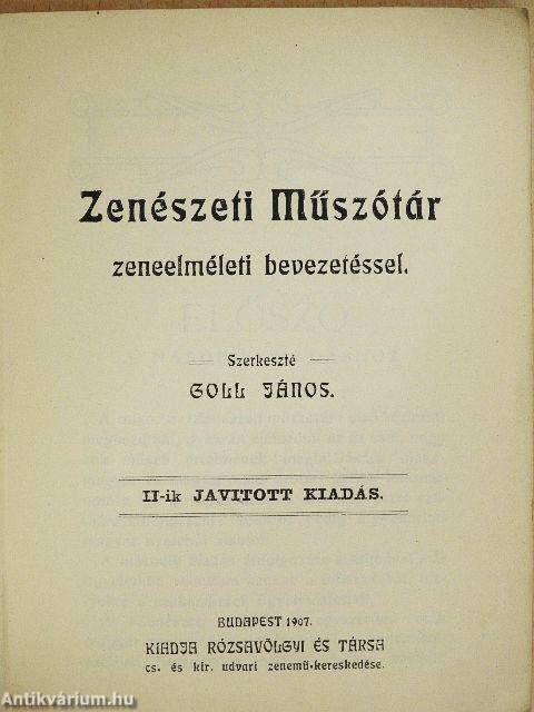 Zenészeti műszótár