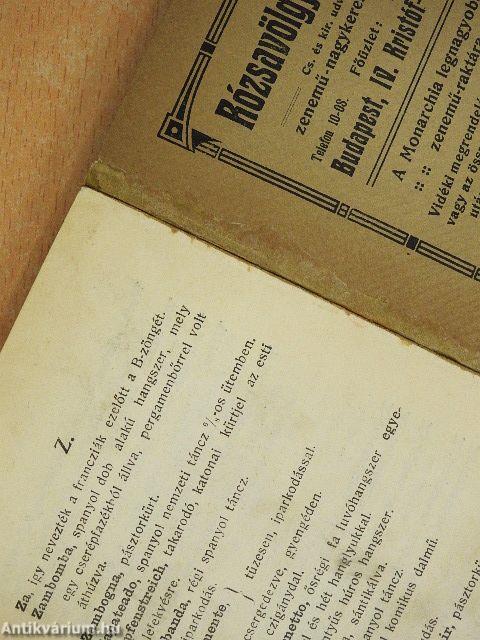 Zenészeti műszótár