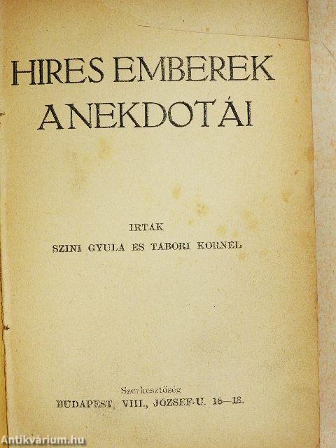 Hires emberek anekdotái/Pesti krónika/A jó vidék