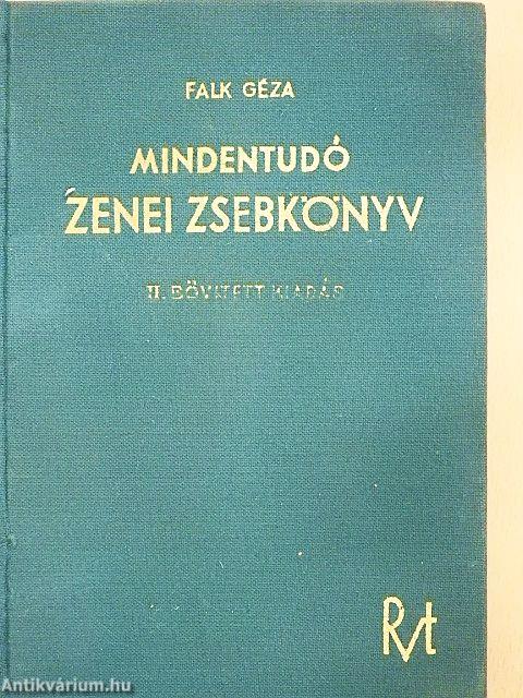 Mindentudó zenei zsebkönyv