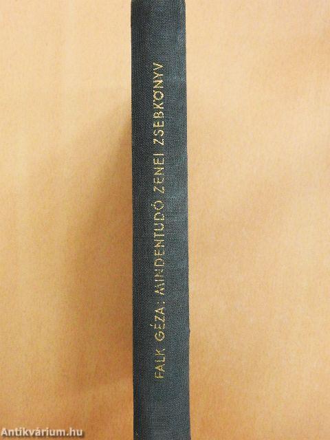 Mindentudó zenei zsebkönyv