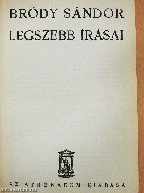 Bródy Sándor legszebb írásai