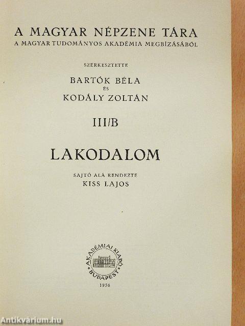 A magyar népzene tára III/B.