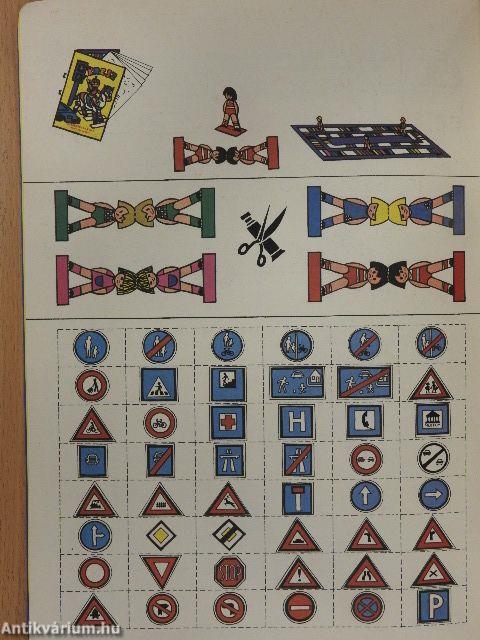 KRESZ - Társasjátékos barkácsolós, rajzolós foglalkoztató