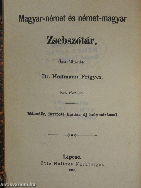 Magyar-német és német-magyar Zsebszótár I-II.