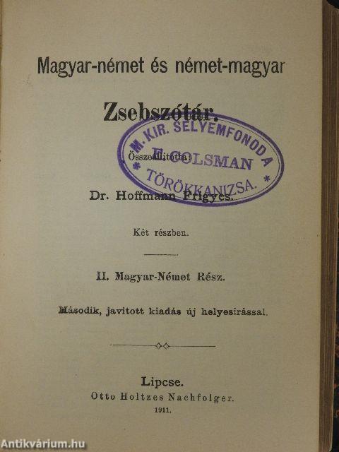 Magyar-német és német-magyar Zsebszótár I-II.