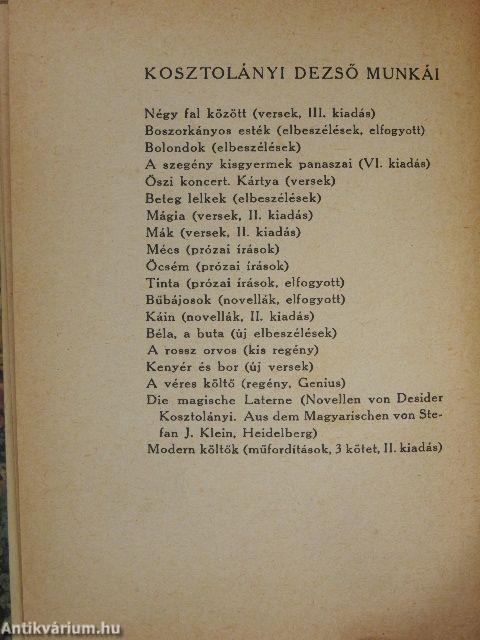 A szegény kisgyermek panaszai