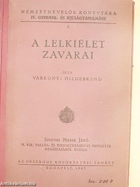 A lelkiélet zavarai