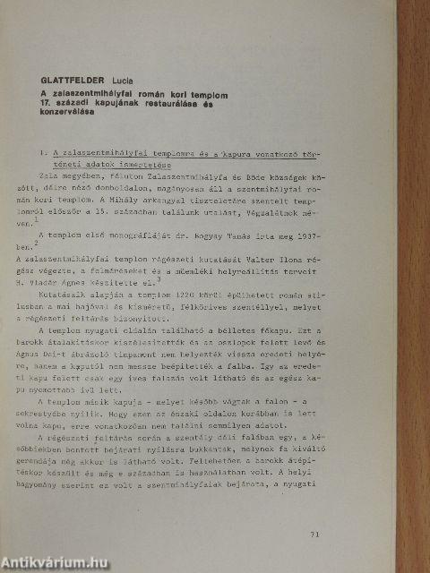 A zalaszentmihályfai román kori templom 17. századi kapujának restaurálása és konzerválása