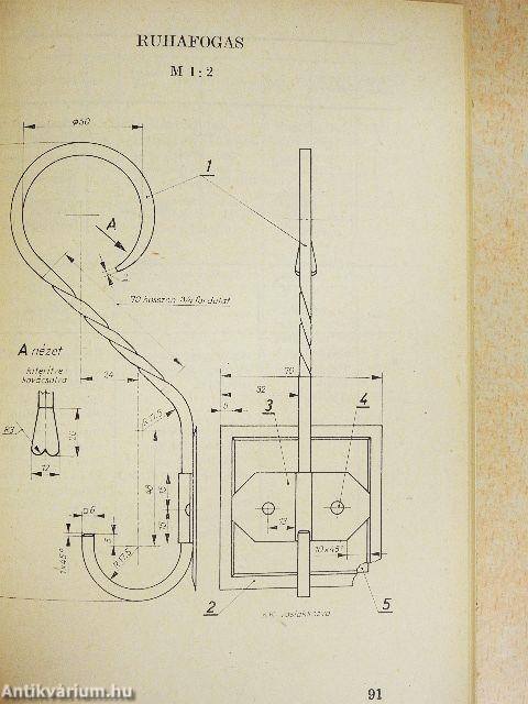 Műhelyrajzról munkadarab