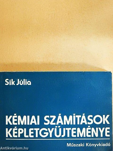 Kémiai számítások képletgyűjteménye