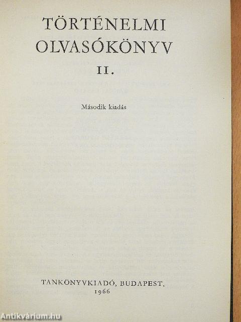 Történelmi olvasókönyv II.
