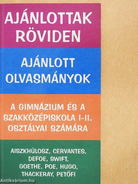 Ajánlott olvasmányok