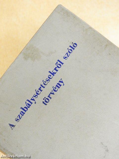 A szabálysértésekről szóló törvény