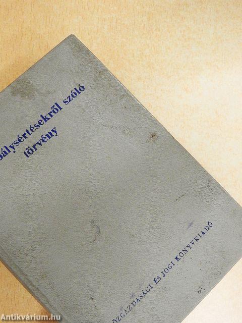 A szabálysértésekről szóló törvény