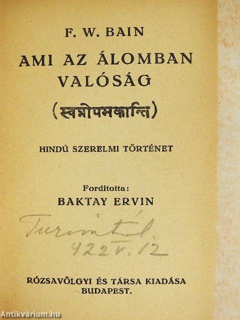 Ami az álomban valóság