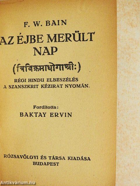 Az éjbe merült nap