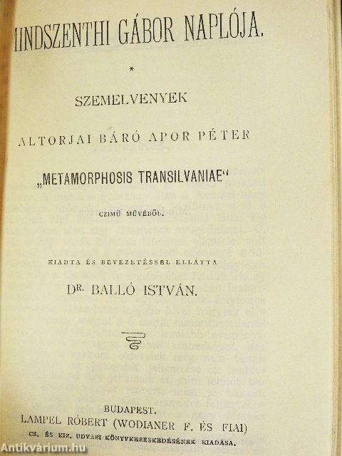 Tonia/Franciza elbeszélők tára III./Agamenon/A helység kalapácsa/János vitéz/Indiai történetek/Spanyolországi képek/Verseghy Ferencz válogatott lirai költeményei/Coriolanus/Mindszenthi Gábor naplója/A játékos naplója