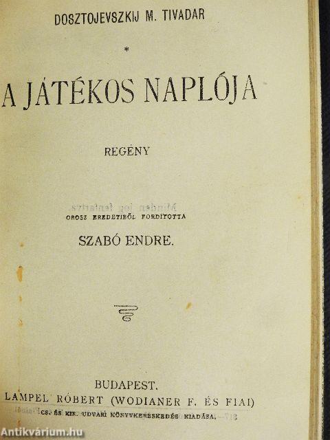 Tonia/Franciza elbeszélők tára III./Agamenon/A helység kalapácsa/János vitéz/Indiai történetek/Spanyolországi képek/Verseghy Ferencz válogatott lirai költeményei/Coriolanus/Mindszenthi Gábor naplója/A játékos naplója